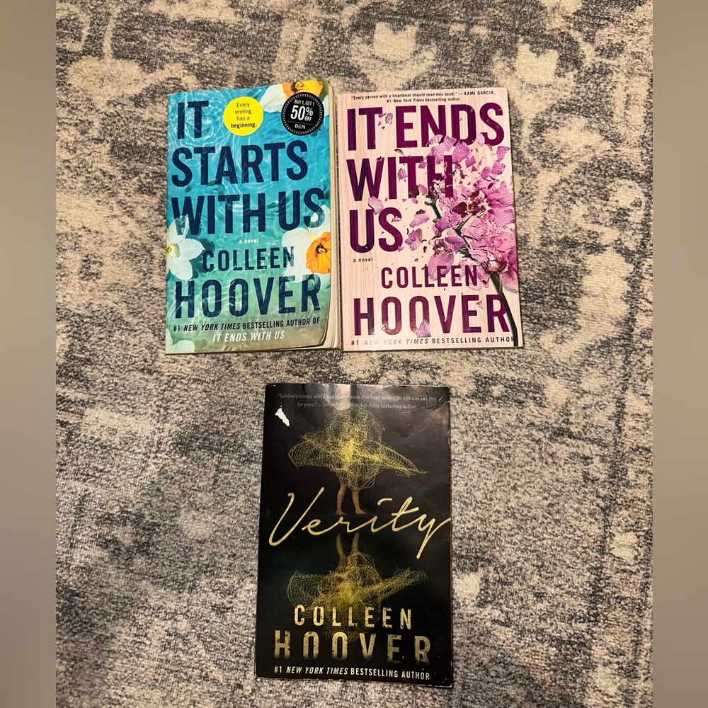Set of 3 Colleen Hoover books